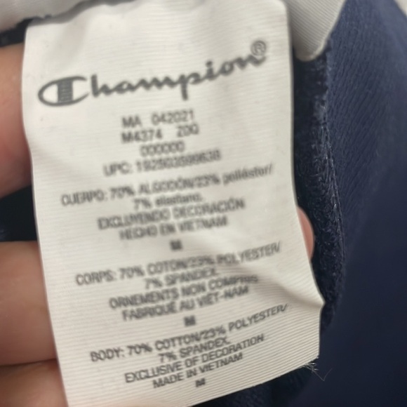 Champion Slim Fit Navy Jogger Size Medium - Picture 5 of 6